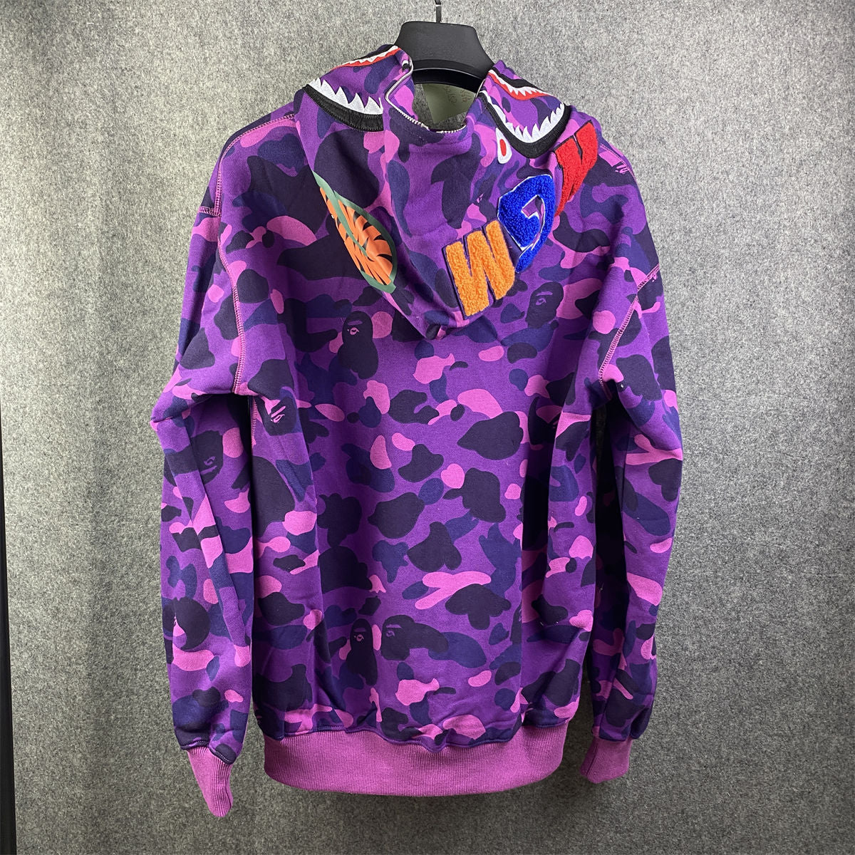 BAPE Color Camo Shark Full Zip Hoodie 'Purple' - product view 2
