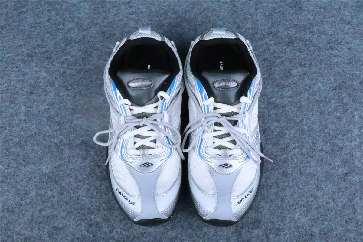 Balenciaga Radar Sneaker Gradient Lines 'White Grey Silver' - product view 13