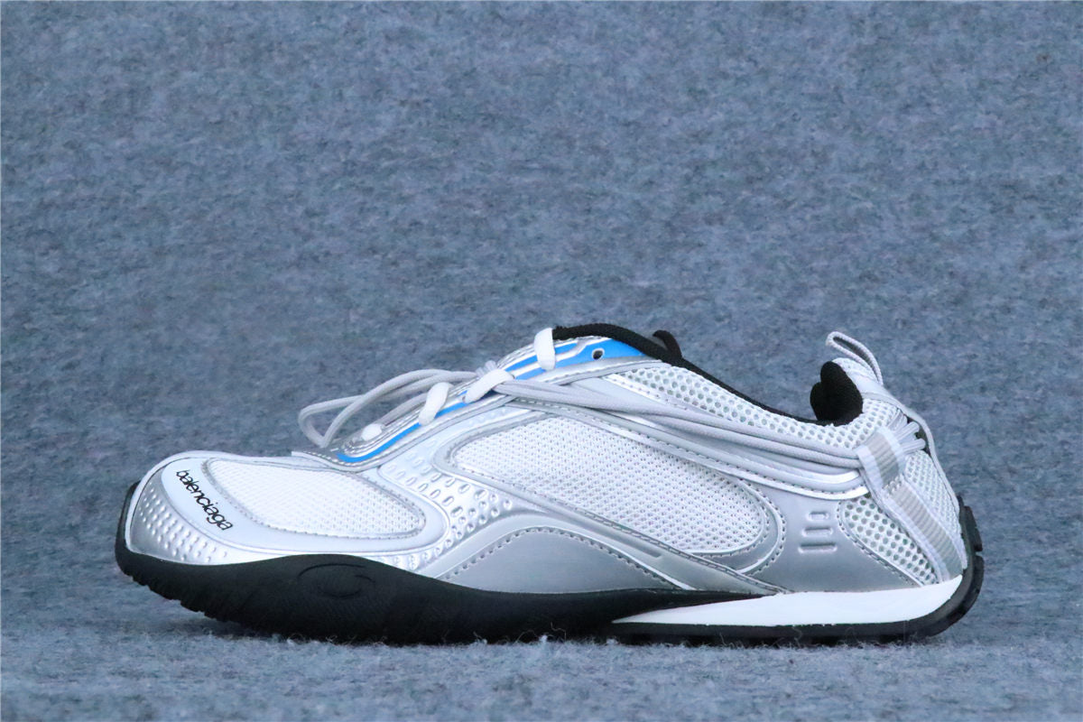 Balenciaga Radar Sneaker Gradient Lines 'White Grey Silver' - product view 1