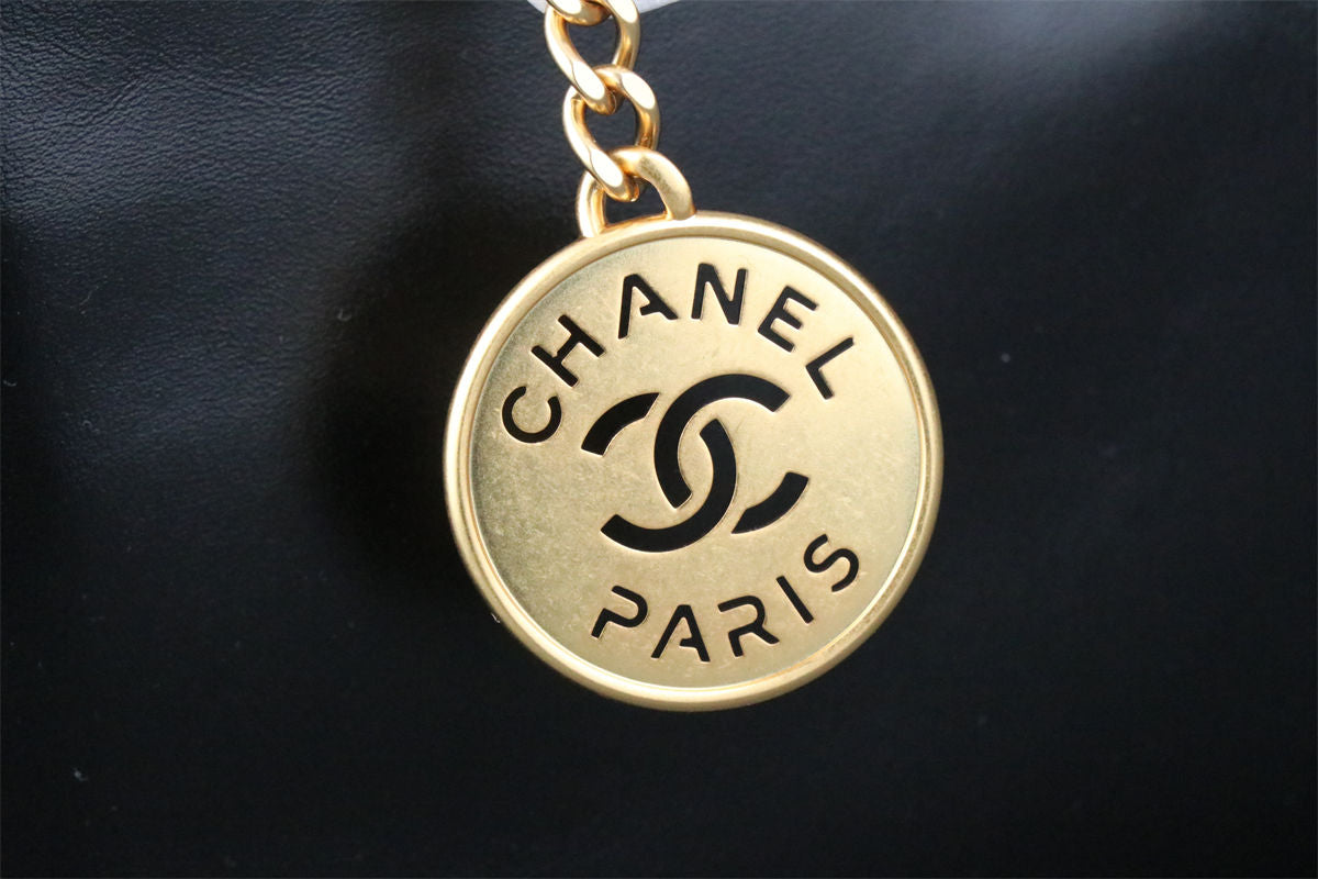 Chanel Striped 22 Hobo Bag 'Black White' - product view 10