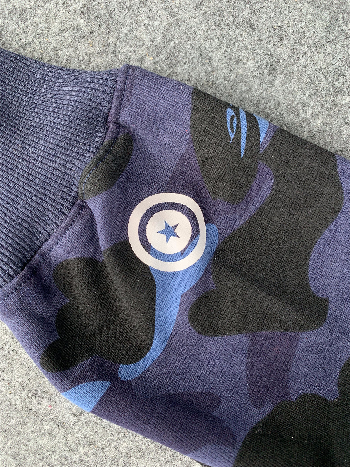 BAPE Color Camo Crazy Shark Full Zip Hoodie 'Multicolor' - product view 9