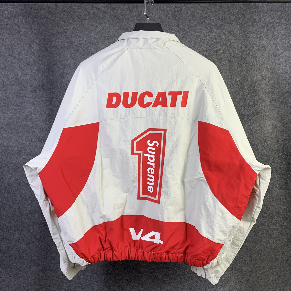 Supreme x Ducati Track Jacket 'Light Grey' - product view 2