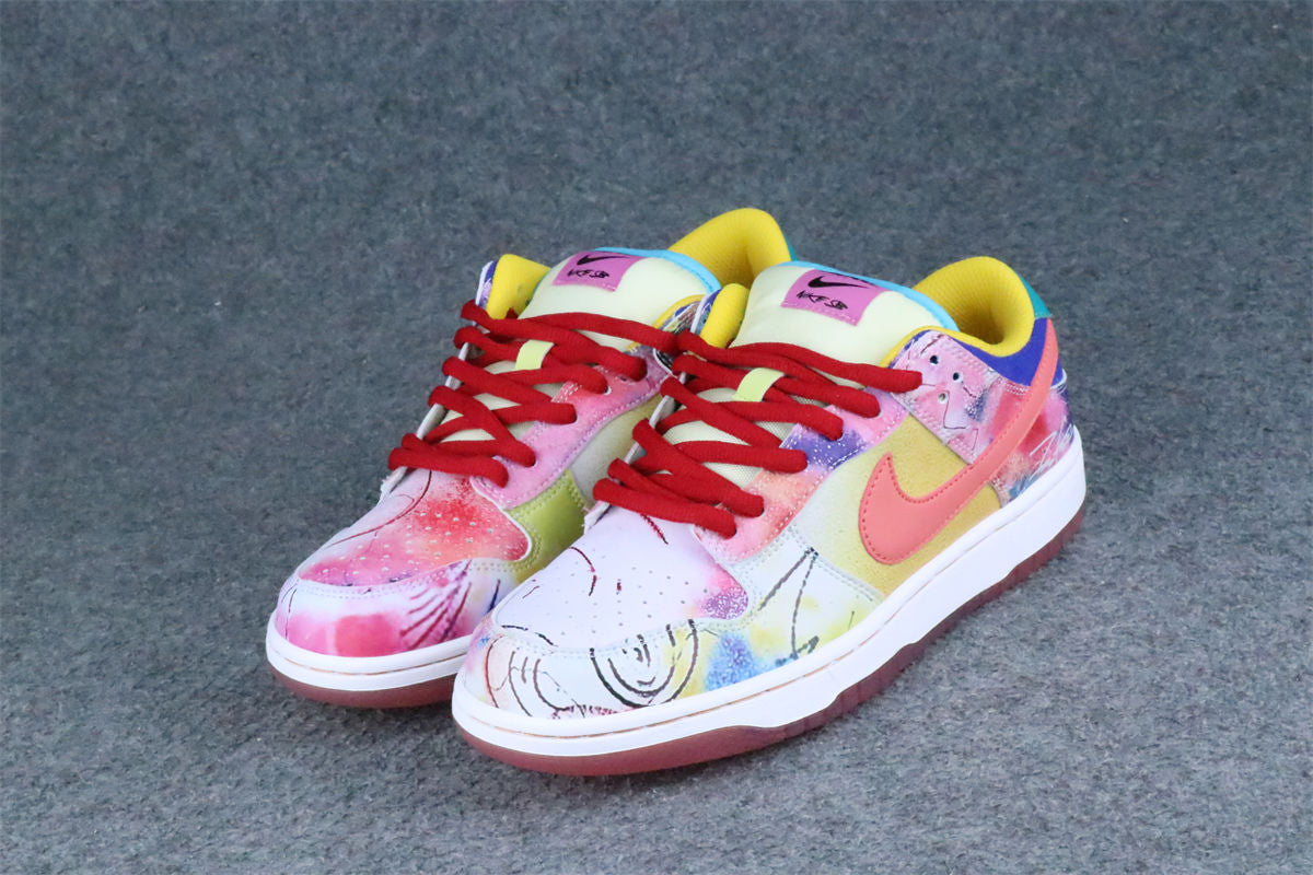 Futura Laboratories x Nike Dunk Low SB 'Sunblush' Friends & Family Sneakers - product view 12