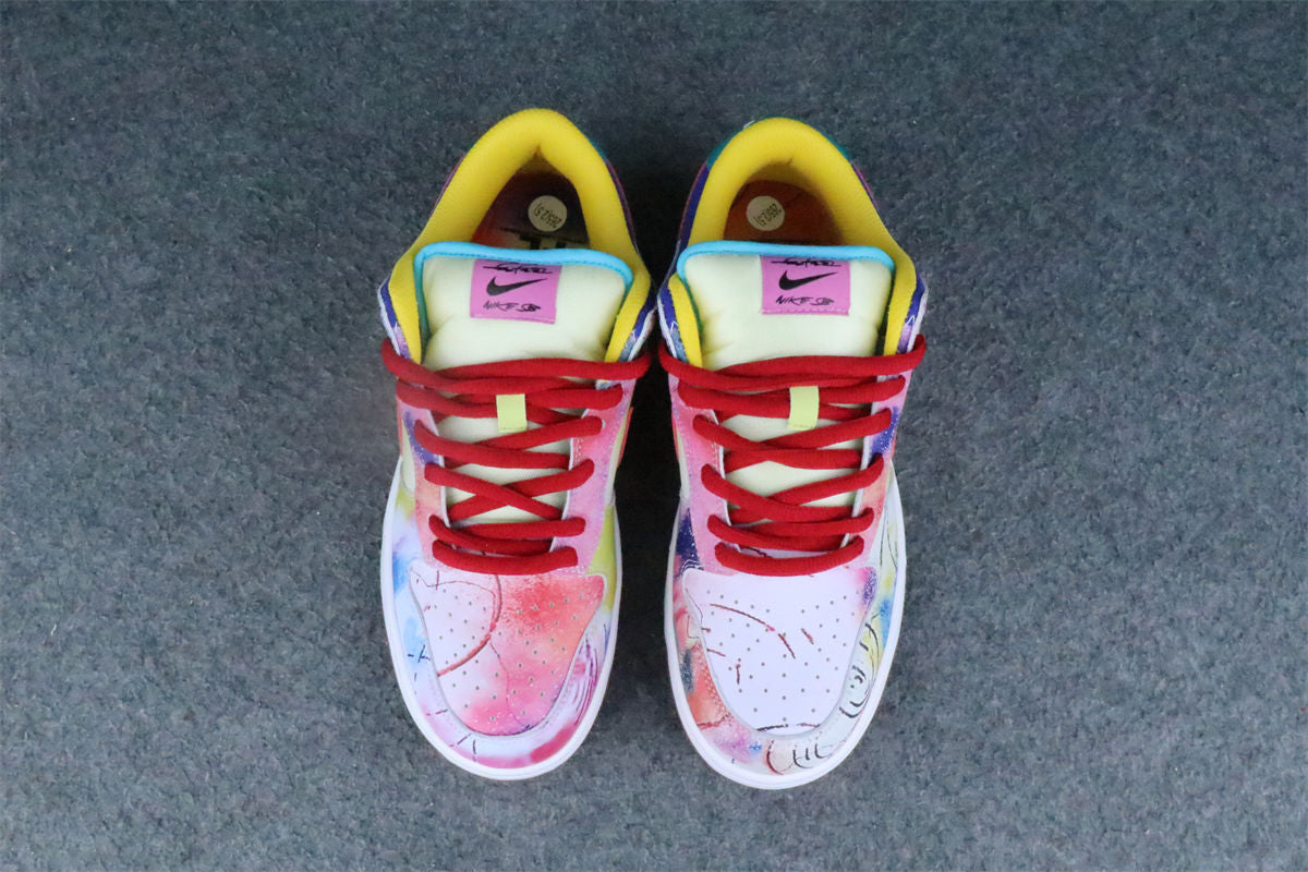 Futura Laboratories x Nike Dunk Low SB 'Sunblush' Friends & Family Sneakers - product view 11