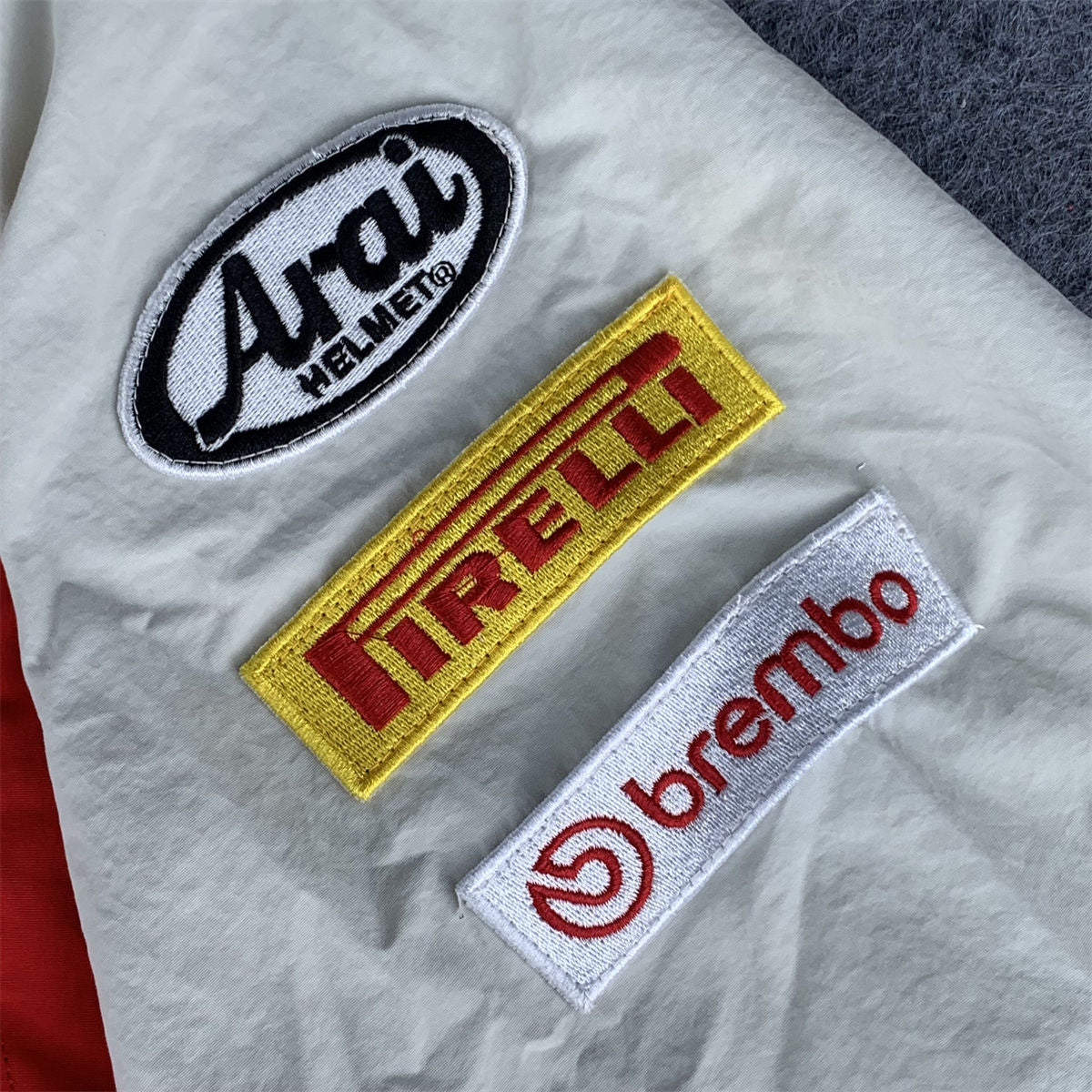 Supreme x Ducati Track Jacket 'Light Grey' - product view 6
