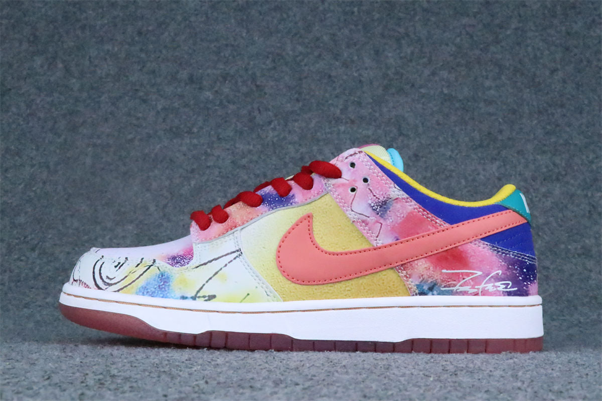 Futura Laboratories x Nike Dunk Low SB 'Sunblush' Friends & Family Sneakers - product view 1