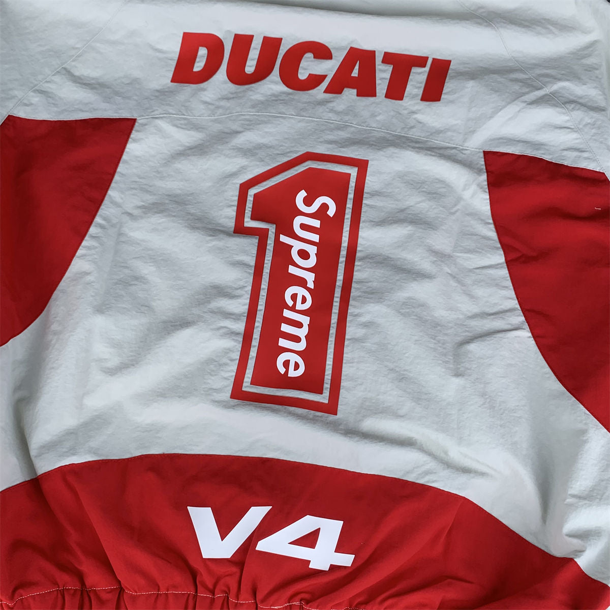 Supreme x Ducati Track Jacket 'Light Grey' - product view 10