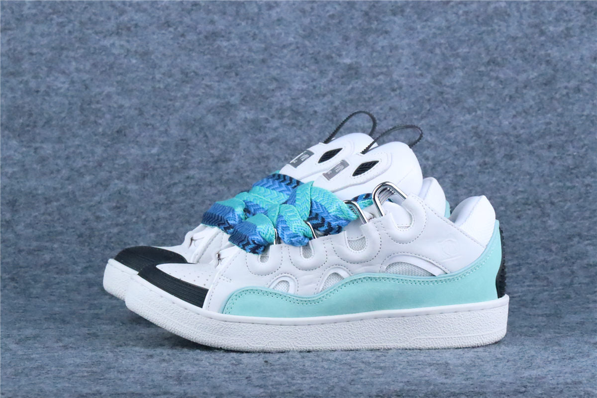 Lanvin Curb Sneakers 'White Green' - product view 15