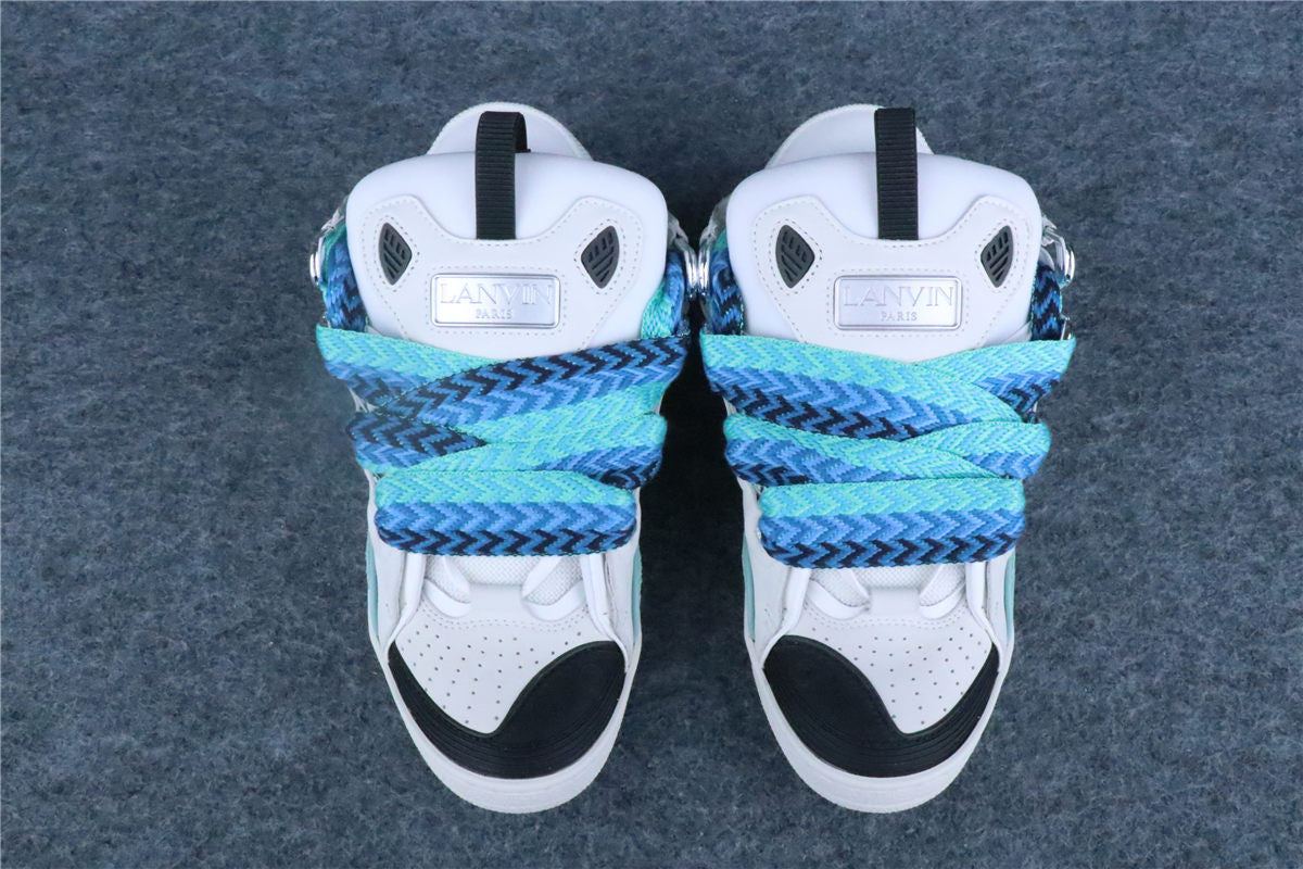 Lanvin Curb Sneakers 'White Green' - product view 14