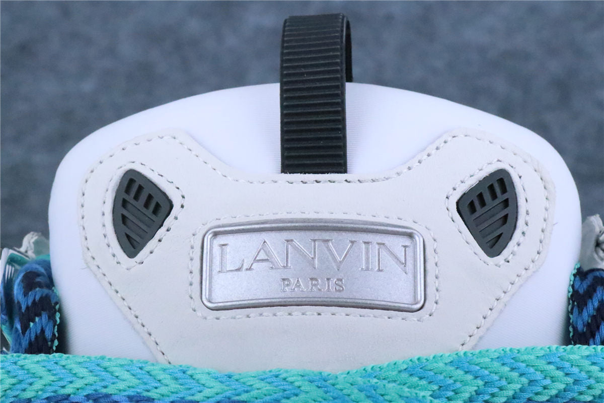 Lanvin Curb Sneakers 'White Green' - product view 10