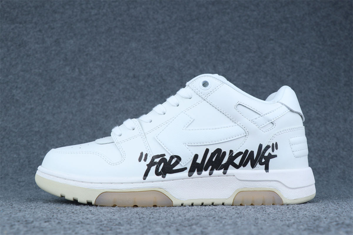 Off-White Women's Out of Office "For Walking - White Black" (2023) Sneakers - product view 1