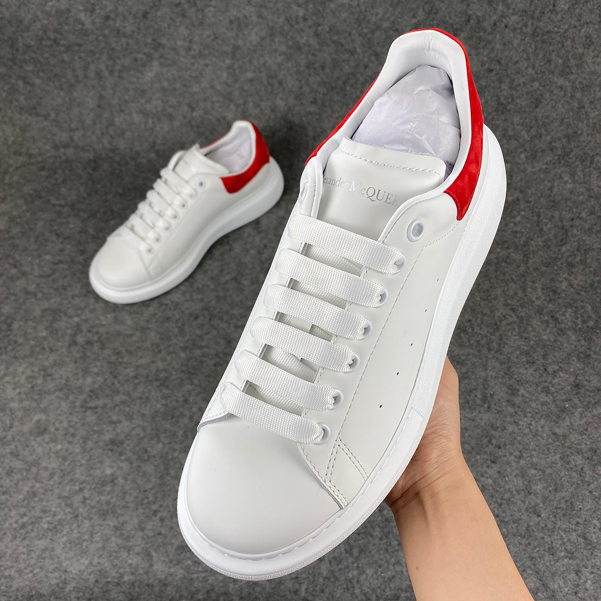 Alexander McQueen Oversized Sneaker 'White Lust Red' - product view 2
