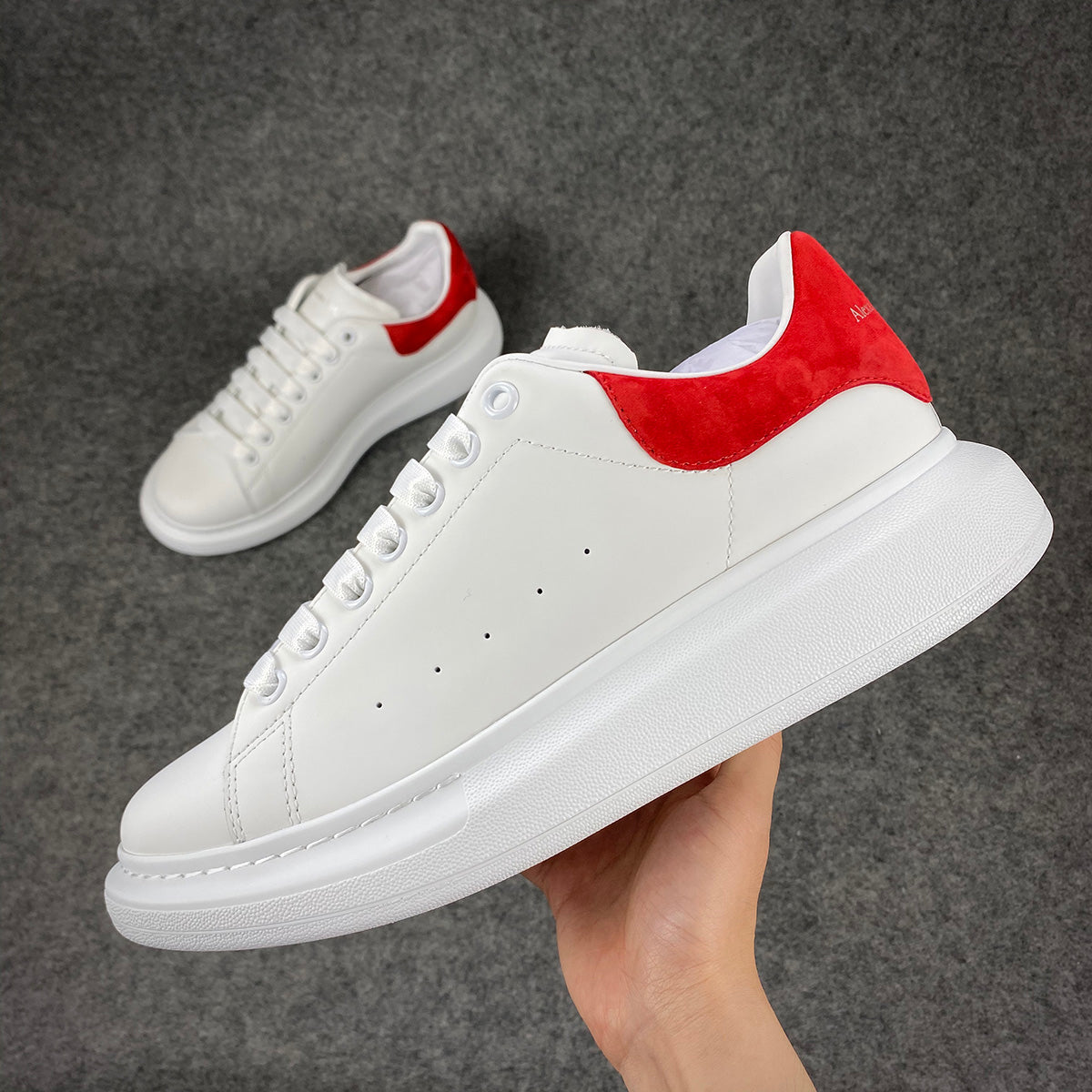 Alexander McQueen Oversized Sneaker 'White Lust Red' - product view 1
