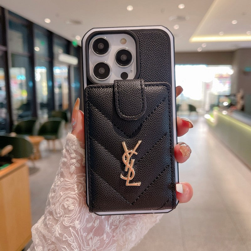 Saint Card Bag Color Leather iPhone Case - product view 11