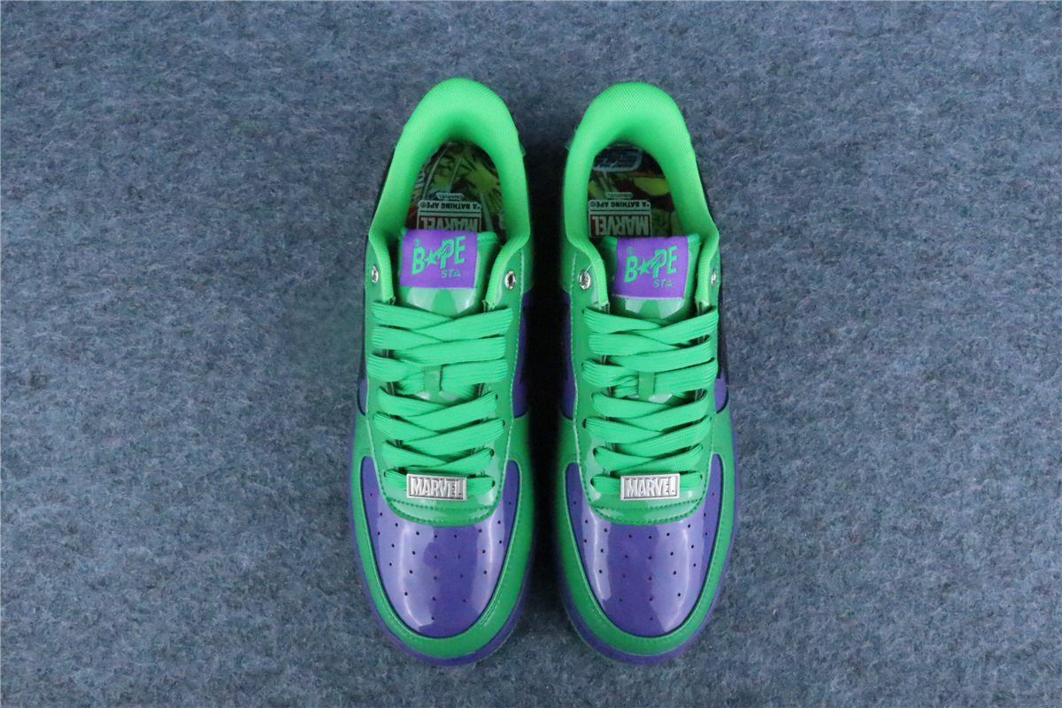 A Bathing Ape Bape StaMarvel Comics Hulk (2022) Sneakers - product view 12