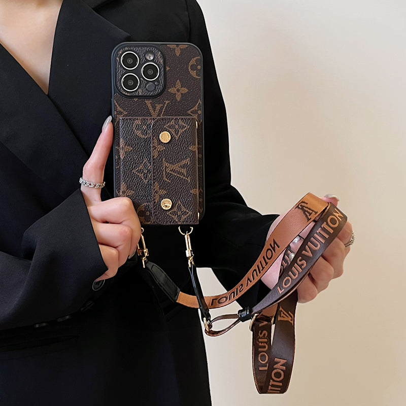 Card Bag Chain Brown iPhone Case - product view 1