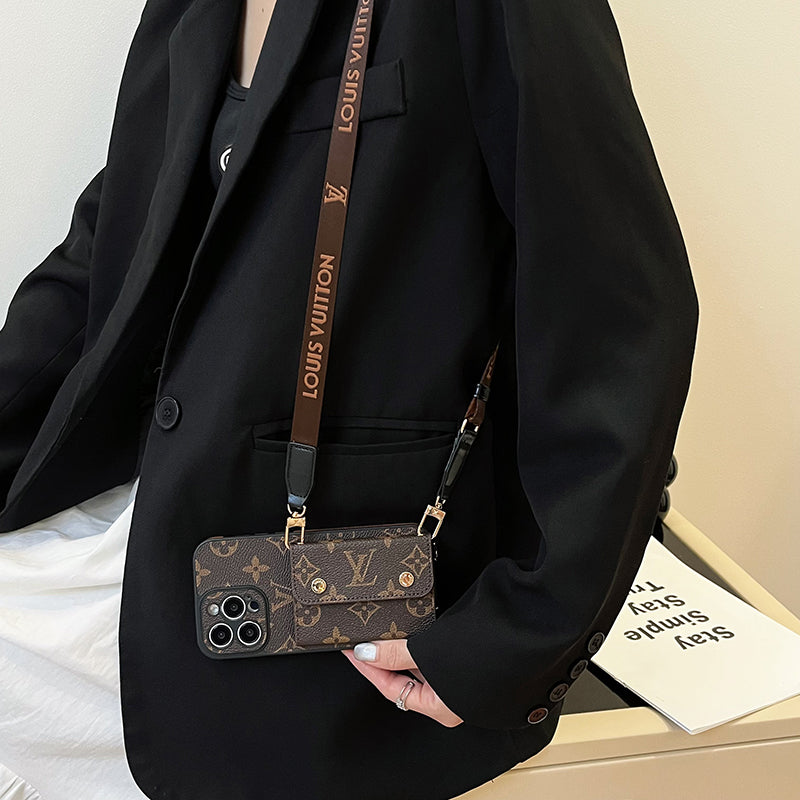 Card Bag Chain Brown iPhone Case - product view 3
