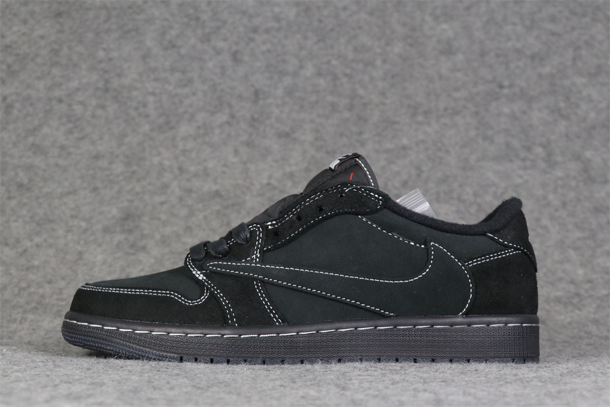 Travis Scott x Air Jordan 1 Low OG SP Sneakers 'Black Phantom' - product view 1