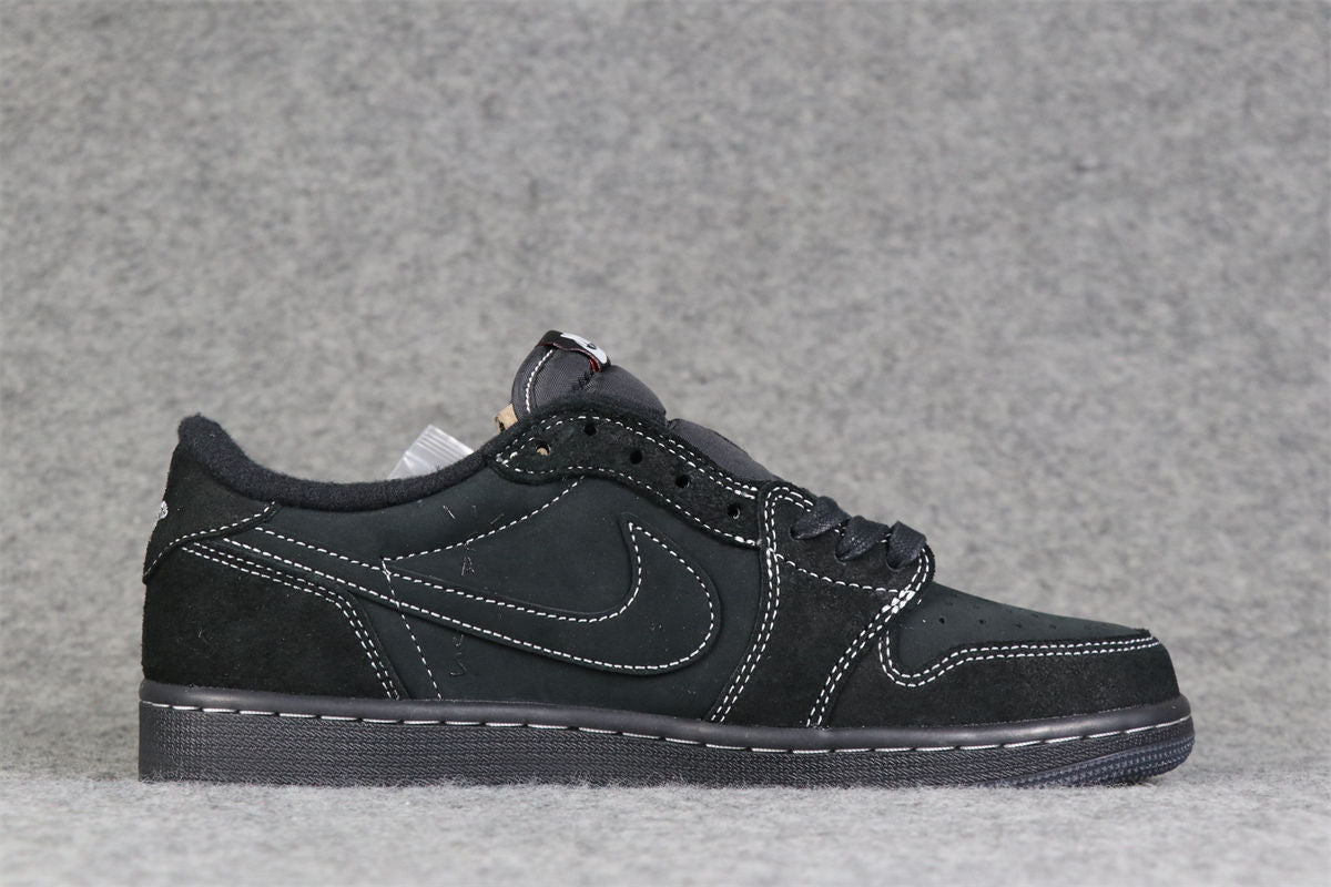 Travis Scott x Air Jordan 1 Low OG SP Sneakers 'Black Phantom' - product view 2