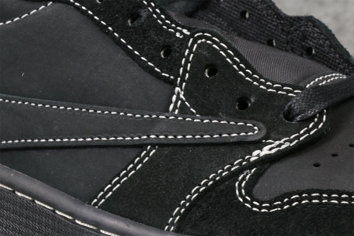 Travis Scott x Air Jordan 1 Low OG SP Sneakers 'Black Phantom' - product view 6