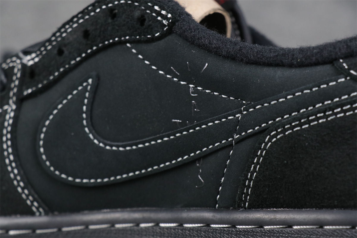 Travis Scott x Air Jordan 1 Low OG SP Sneakers 'Black Phantom' - product view 7