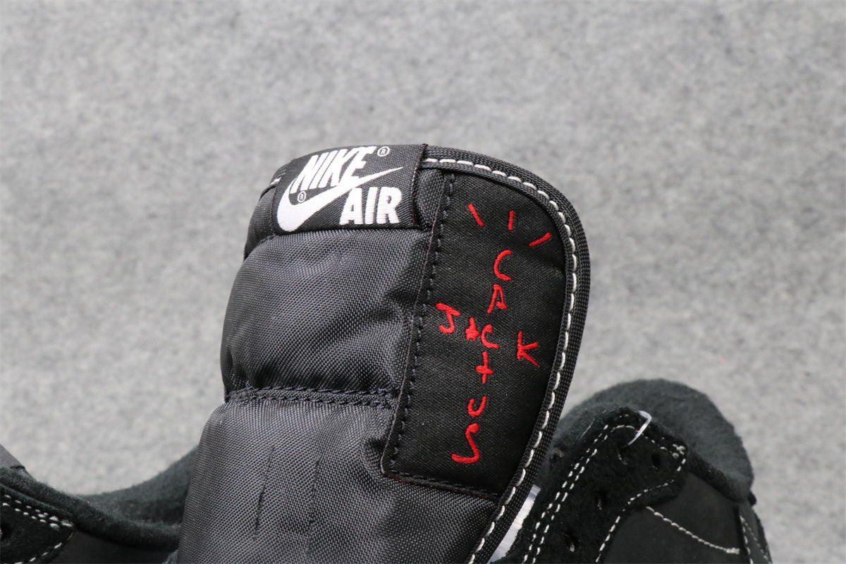 Travis Scott x Air Jordan 1 Low OG SP Sneakers 'Black Phantom' - product view 9