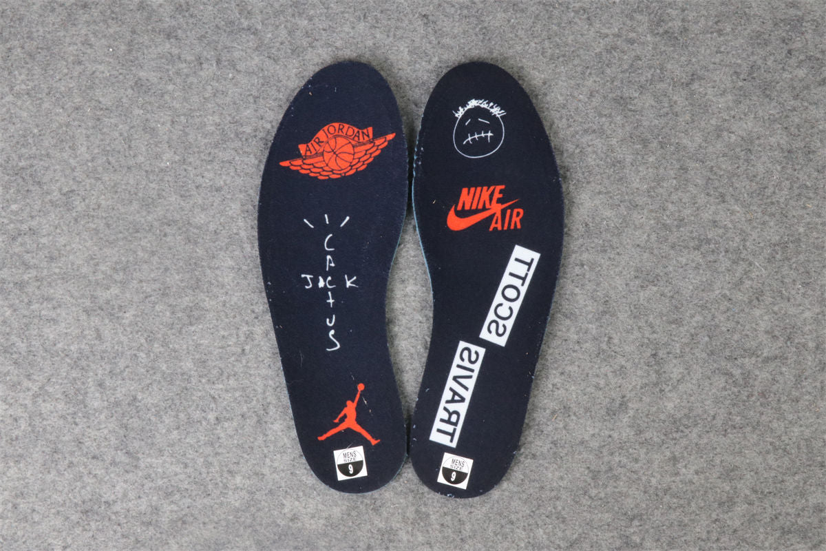 Travis Scott x Air Jordan 1 Low OG SP Sneakers 'Black Phantom' - product view 11