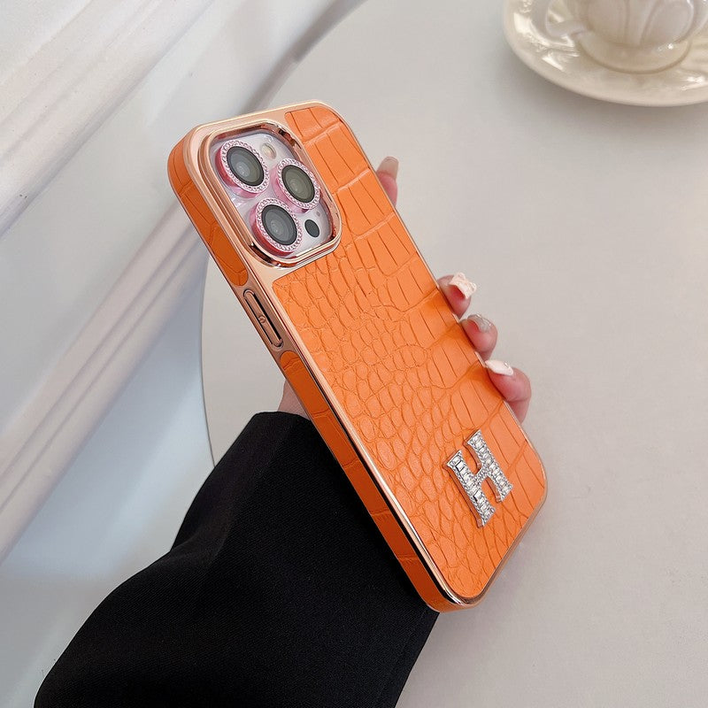 Classic Diamond Logo Rose Gold iPhone Case - product view 12