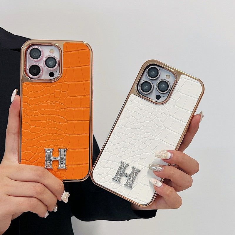 Classic Diamond Logo Rose Gold iPhone Case - product view 11