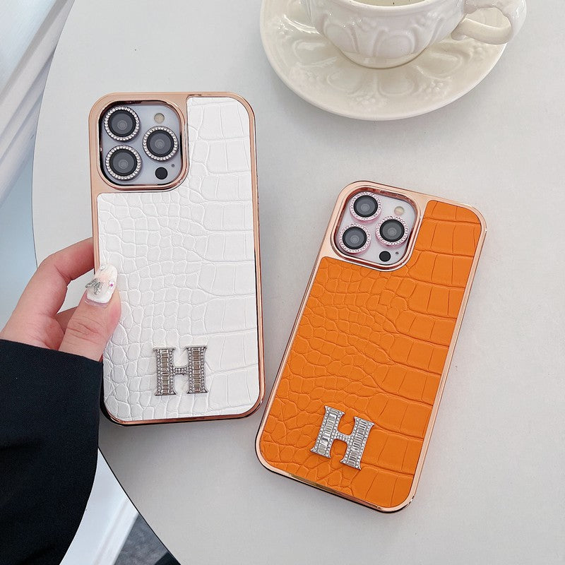 Classic Diamond Logo Rose Gold iPhone Case - product view 6