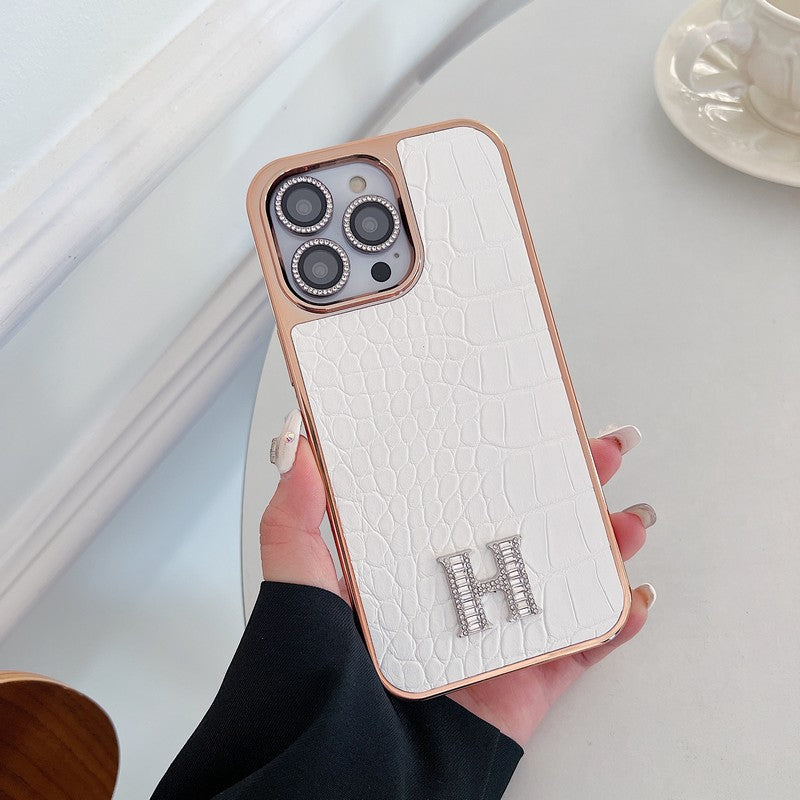 Classic Diamond Logo Rose Gold iPhone Case - product view 18