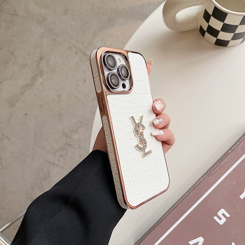 Saint Color Leather Rose Gold iPhone Case - product view 16