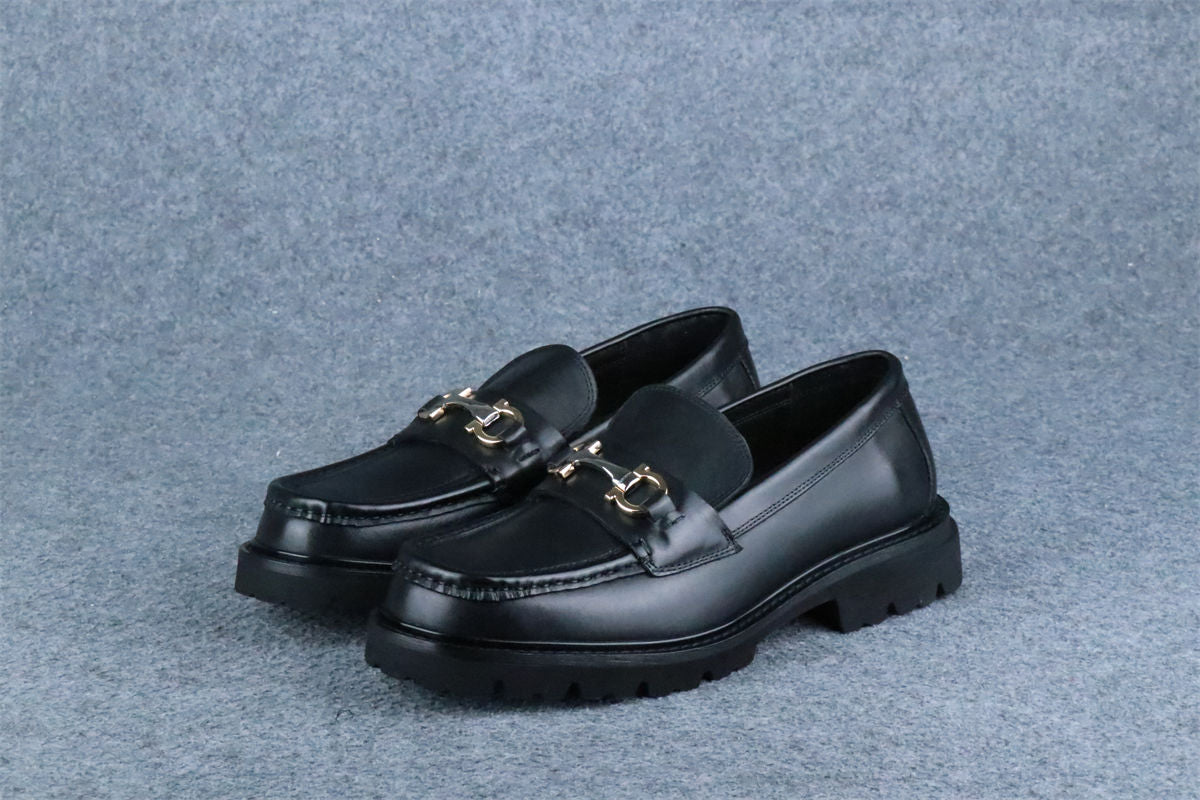 Salvatore Ferragamo Gancini Lug Sole Loafer 'Black' - product view 12