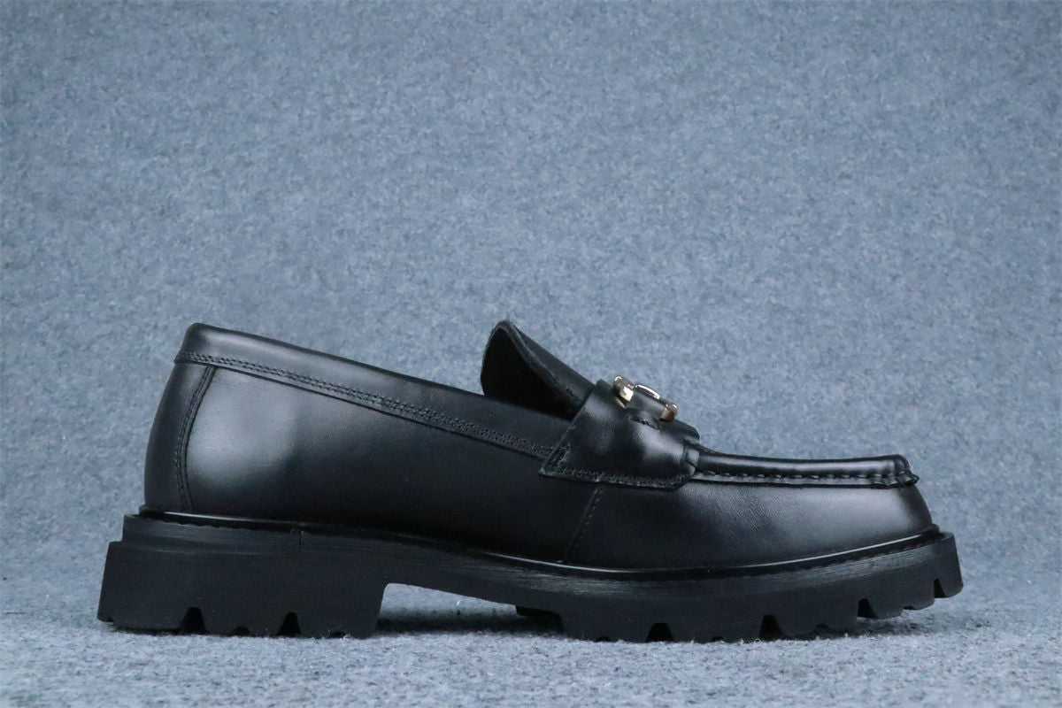 Salvatore Ferragamo Gancini Lug Sole Loafer 'Black' - product view 2