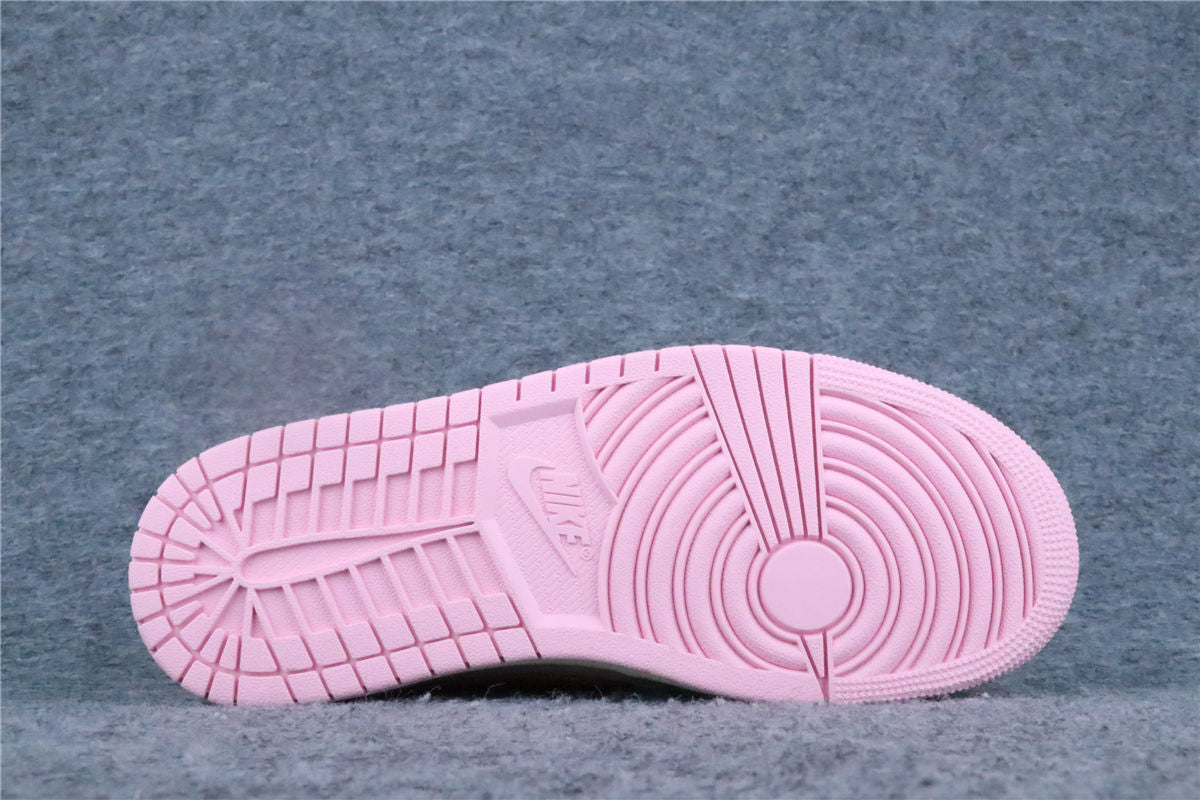 Travis Scott x Air Jordan 1 Retro Low OG Sneakers 'Sail Tropical Pink' - product view 3