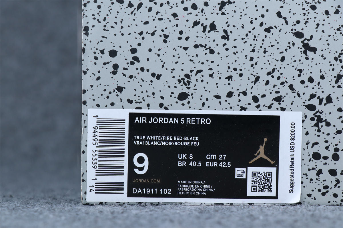Air Jordan 5 Retro 'White Fire Red' 2020 Sneakers - product view 17