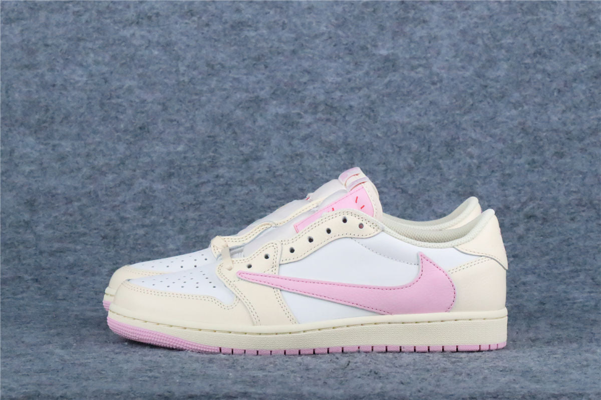 Travis Scott x Air Jordan 1 Retro Low OG Sneakers 'Shy Pink' - product view 14