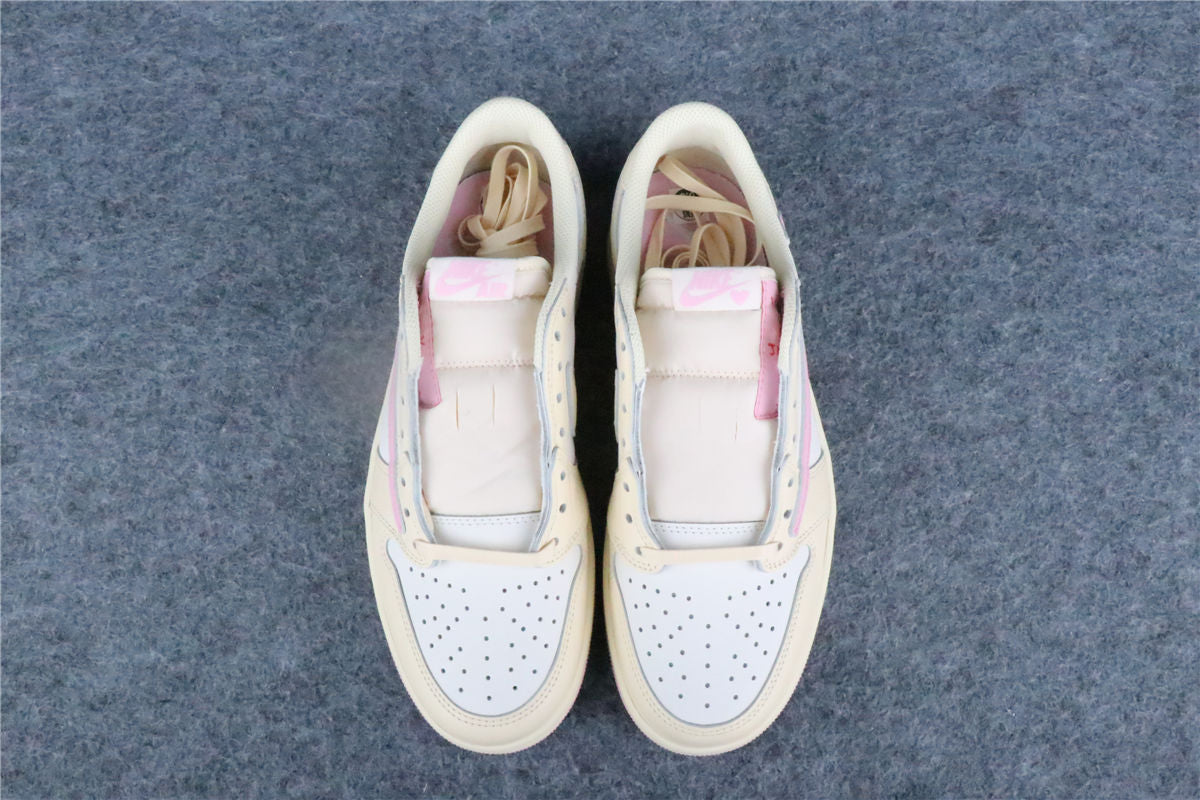 Travis Scott x Air Jordan 1 Retro Low OG Sneakers 'Shy Pink' - product view 13