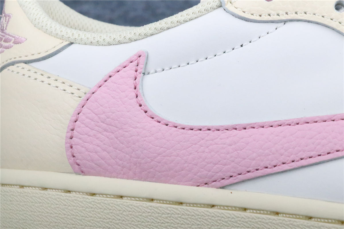 Travis Scott x Air Jordan 1 Retro Low OG Sneakers 'Shy Pink' - product view 5