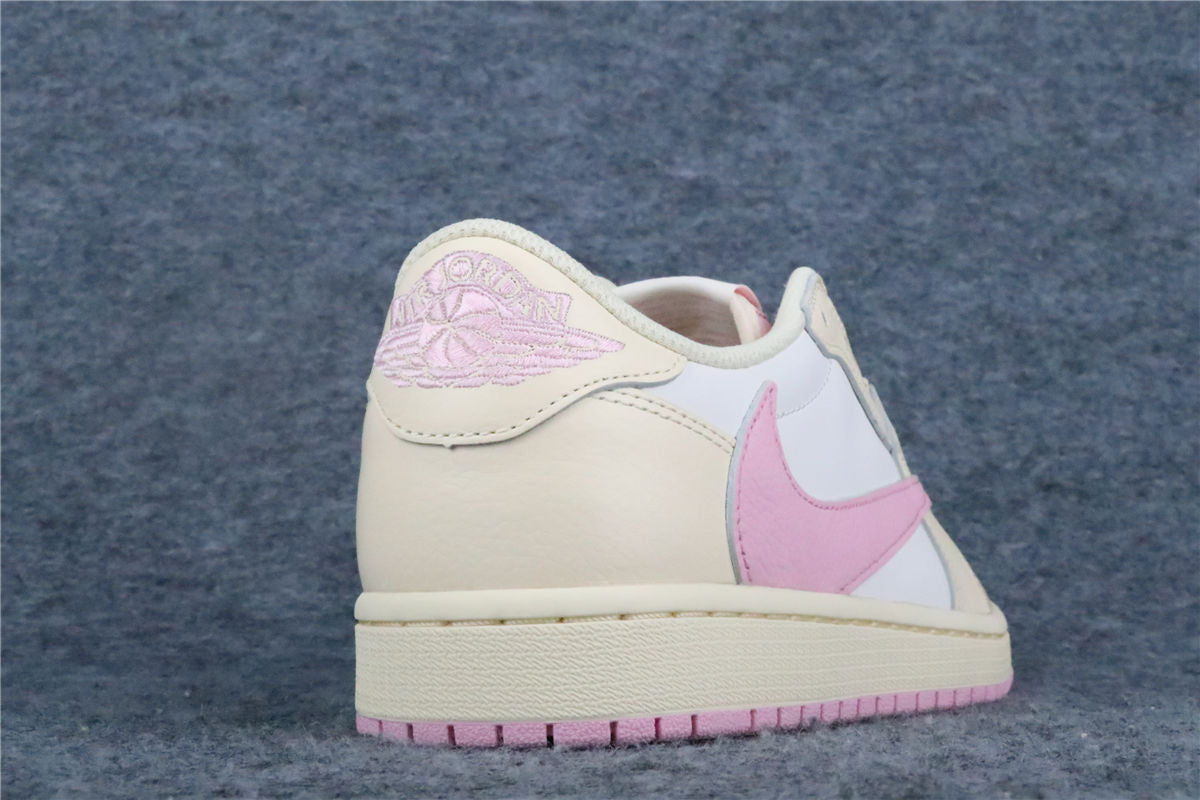 Travis Scott x Air Jordan 1 Retro Low OG Sneakers 'Shy Pink' - product view 7