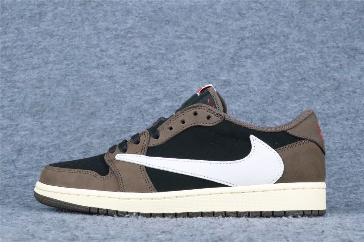 Travis Scott x Air Jordan 1 Low Sneakers 'Mocha' - product view 1