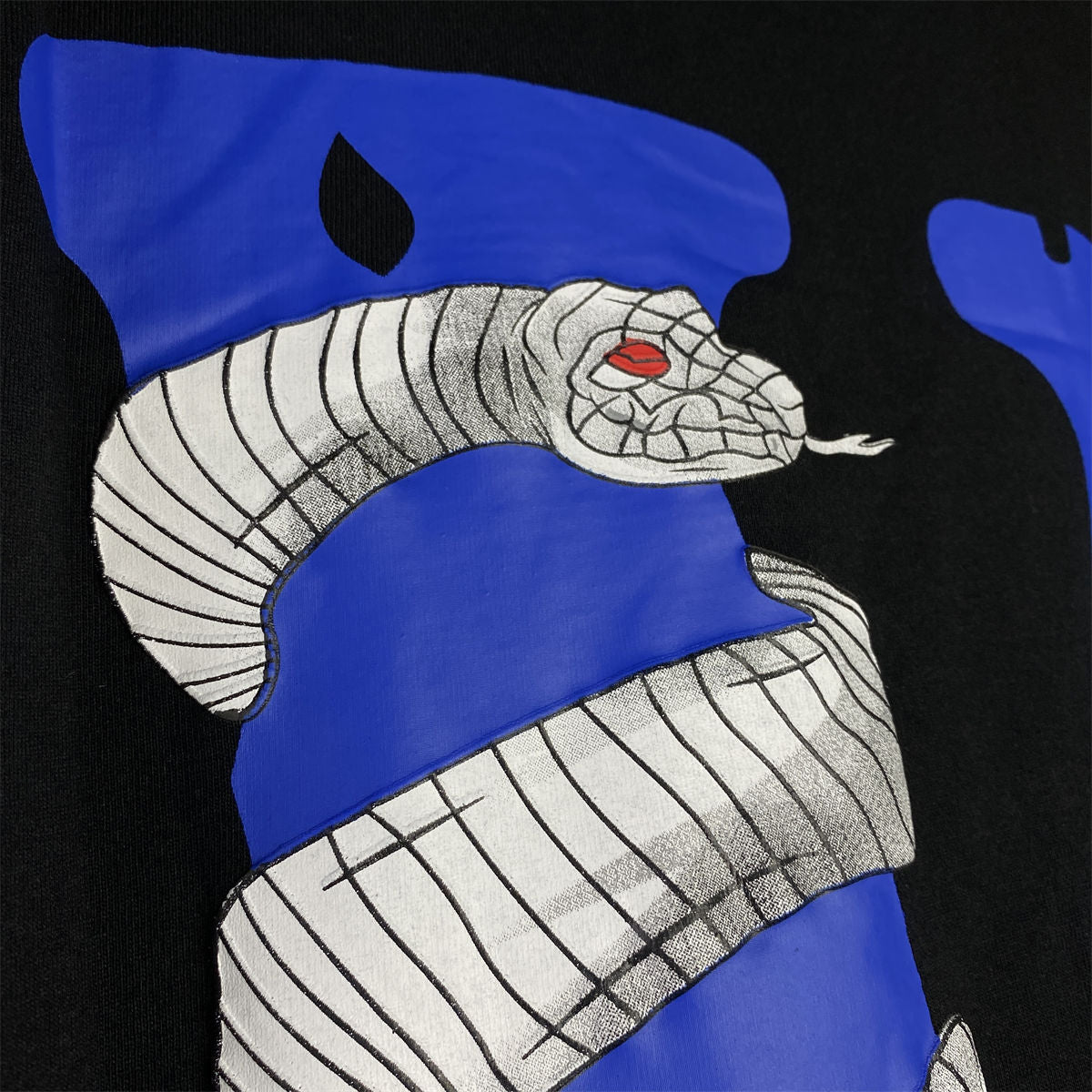 Vlone Staple T-Shirt 'Black/Blue' - product view 7