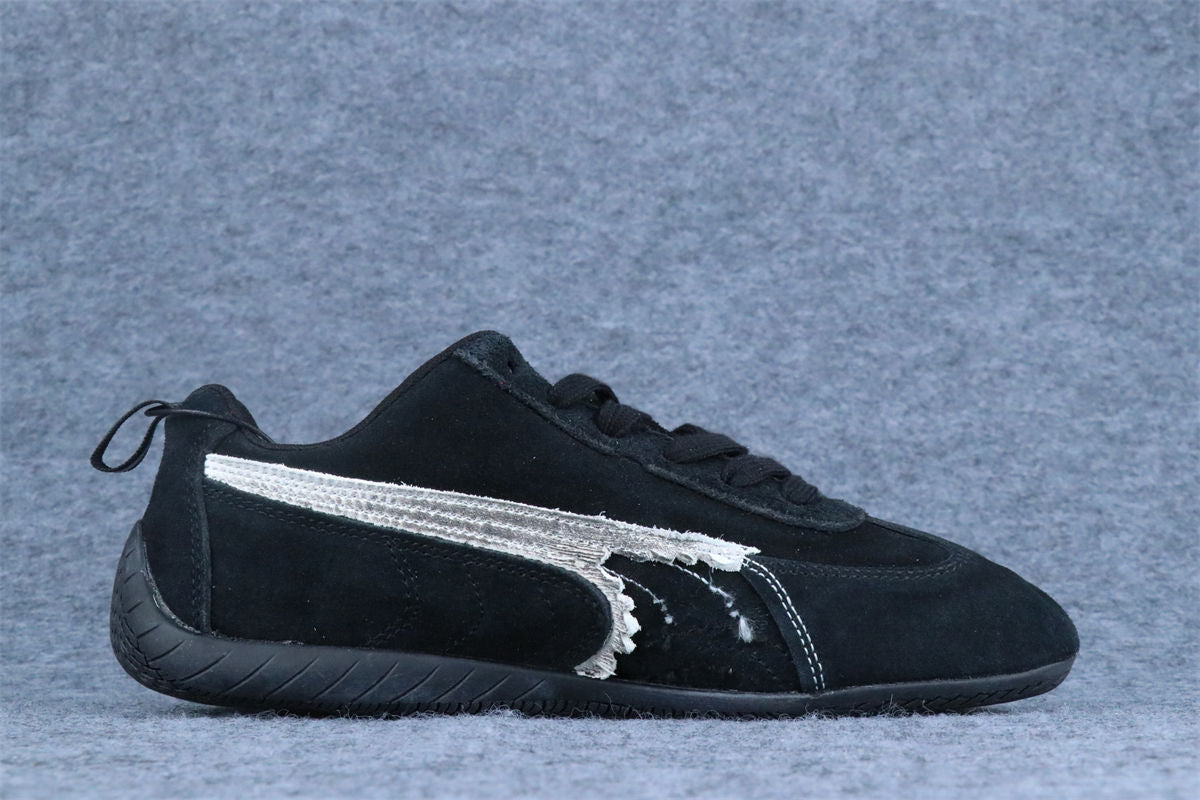Balenciaga x Puma Speedcat Suede Sneakers 'Distressed Black White' - product view 2