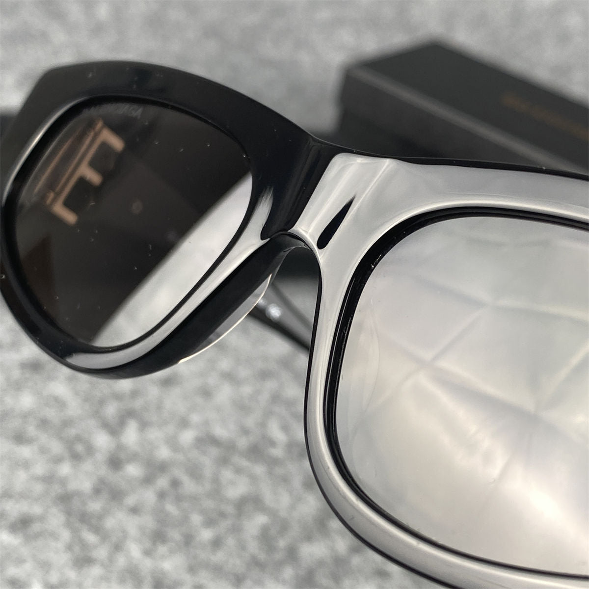 Balenciaga BB0095S 001 Sunglasses 'Black Gold' - product view 4