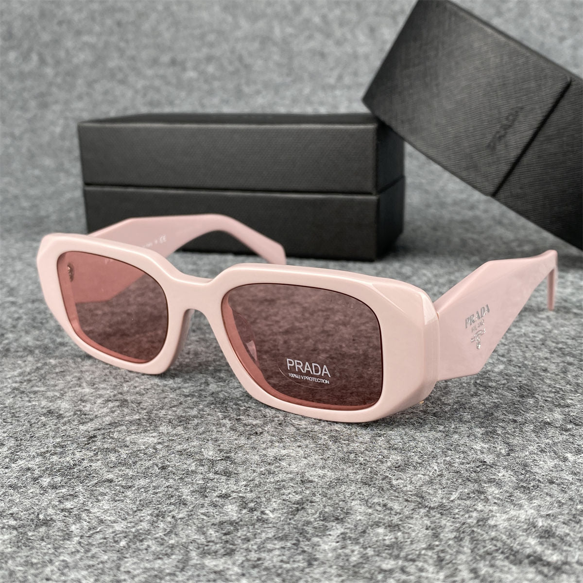 Prada Oversized Frame Sunglasses 'Pink' - product view 1