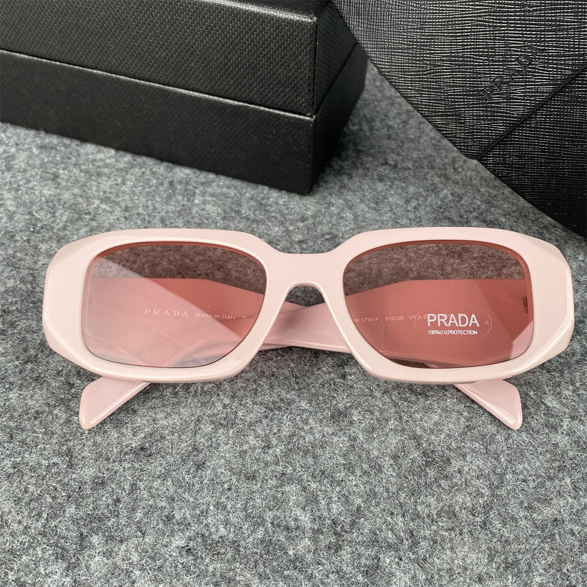 Prada Oversized Frame Sunglasses 'Pink' - product view 2