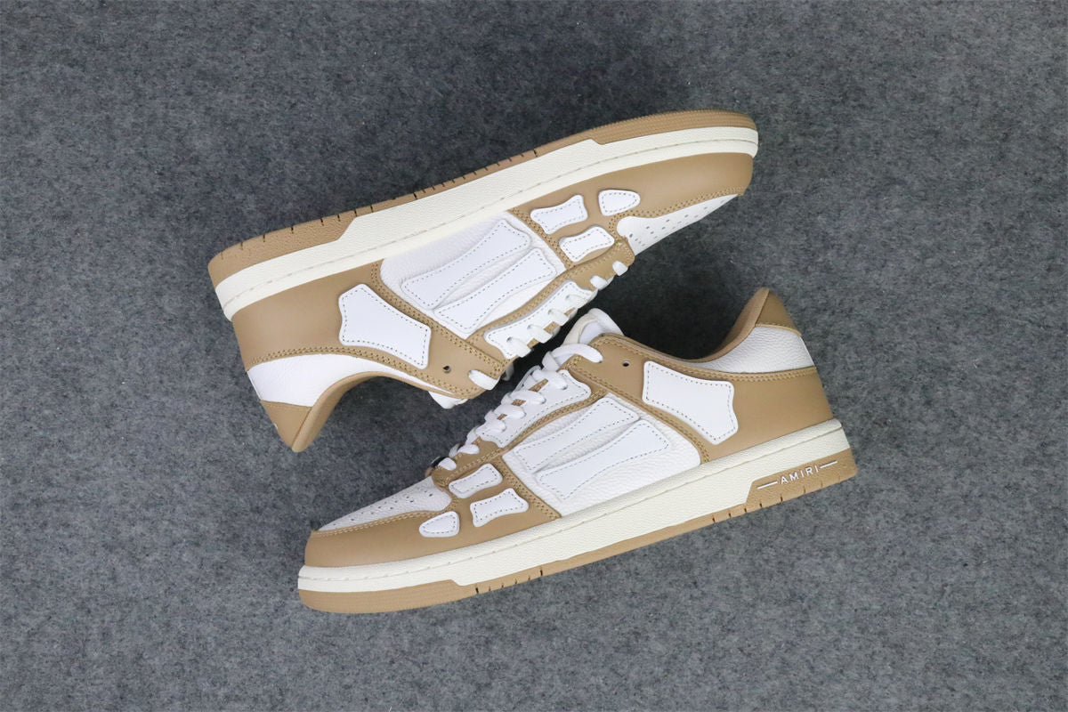 Amiri Skel Top Low Sneakers 'Brown White' - product view 20