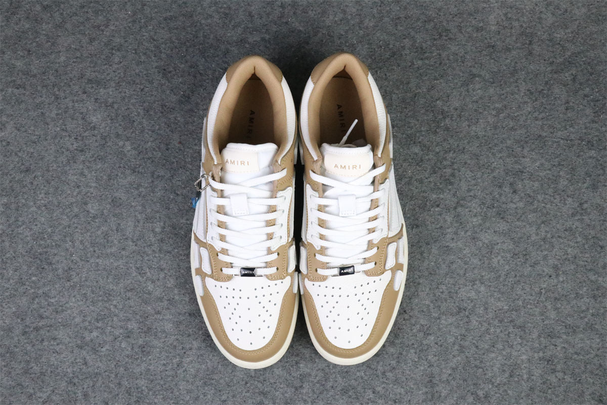 Amiri Skel Top Low Sneakers 'Brown White' - product view 18