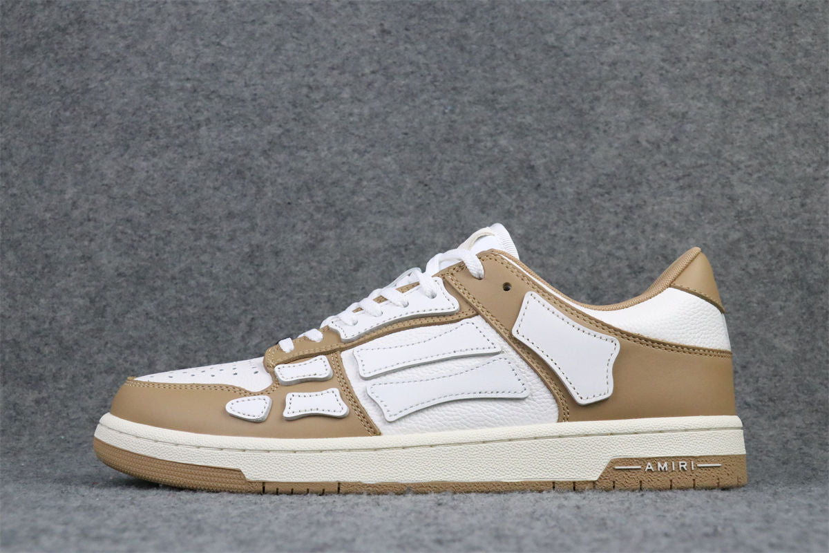 Amiri Skel Top Low Sneakers 'Brown White' - product view 1