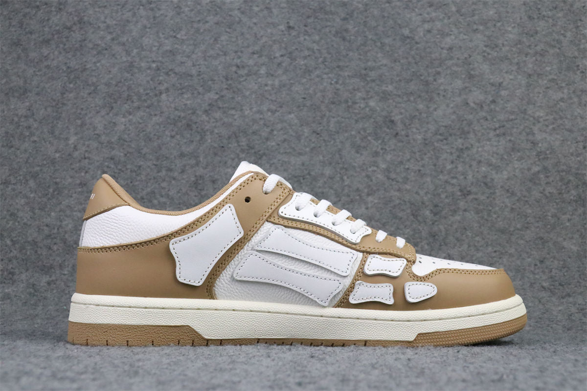 Amiri Skel Top Low Sneakers 'Brown White' - product view 2